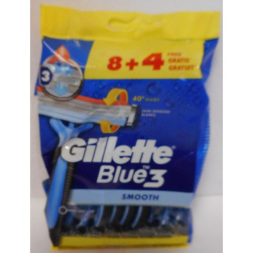 Gillette eldobható borotva 12 db Blue 3 Smooth 