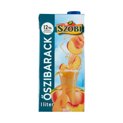 SZOBI Őszibarack 12% 1l TETRA