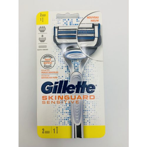 Gillette készülék+2 db borotvabetét Skinguard Sensitive Flexball