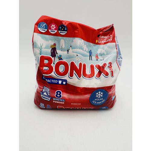 Bonux mosópor zacskós kézi 8 mosás 400 g 3in1 Polar Ice Fresh