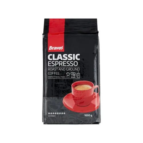  Bravos Espresso őrölt vak. kávé 1kg /10/