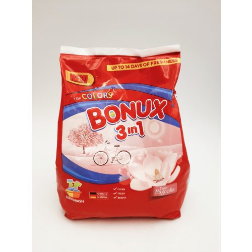 Bonux mosópor zacskós kézi 7 mosás 400 g 3in1 Magnolia Colors