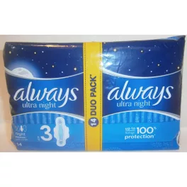 Always eü.betét 14 db Duo Ultra Night duo Size 3