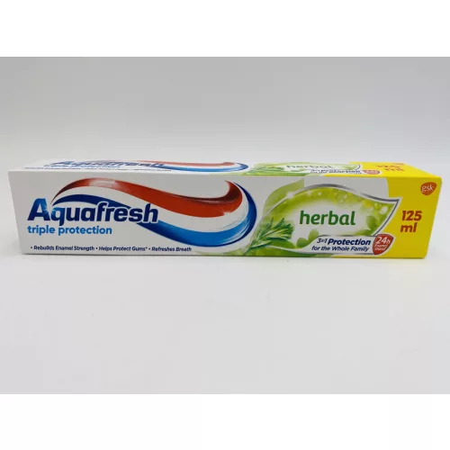 Aquafresh fogkrém 125 ml Triple Protection Herbal