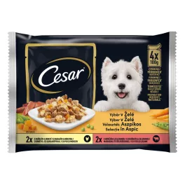 CESAR KUTYAELELEDEL 400G ASZPIK válogatás
