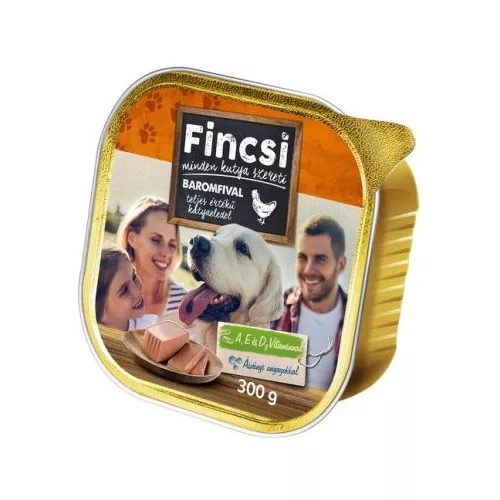 FINCSI KUTYAELEDEL 300G BAROMFI
