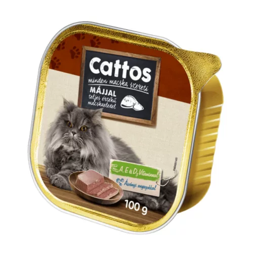CATTOS MACSKAELEDEL 100G MÁJAS