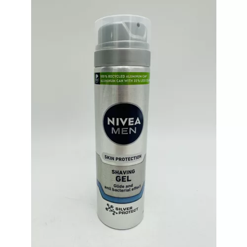 Nivea borotvagél férfi 200 ml Silver Protect