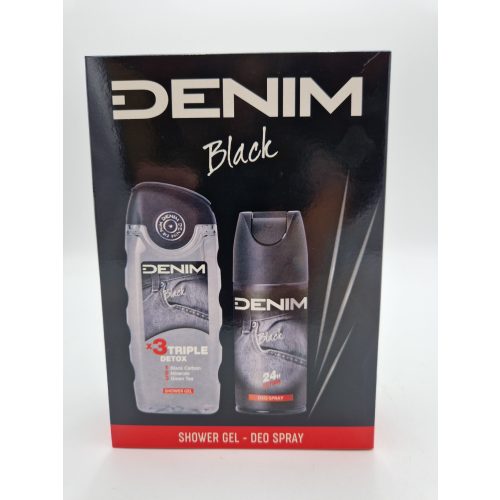 Denim ajándékcsomag Black tusfürdő 250 ml+deo 150 ml 