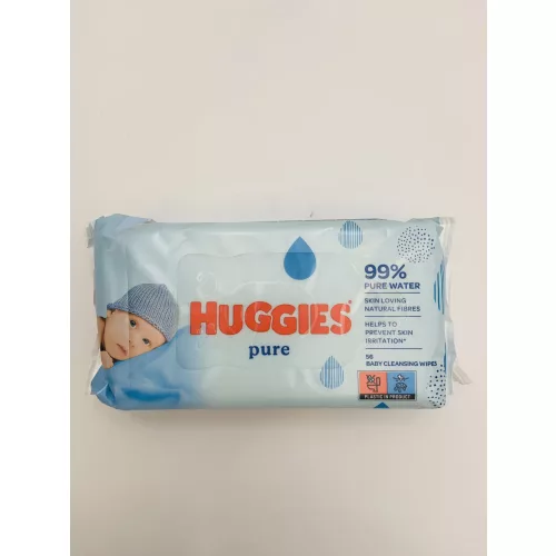 Huggies törlőkendő ut.56 db Pure