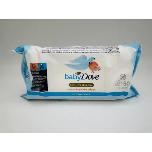 Dove Baby törlőkendő 50 db Sensitive Rich Moisture