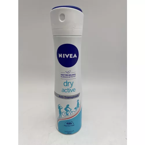 Nivea dezodor 150 ml Dry Active 0% Alkohol