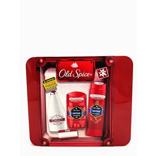 Old Spice fémdoboz Captain after shave 100ml+tusfürdő 250ml+stift 50ml