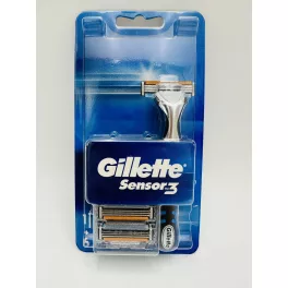 Gillette készülék+6 db borotvabetét Sensor 3