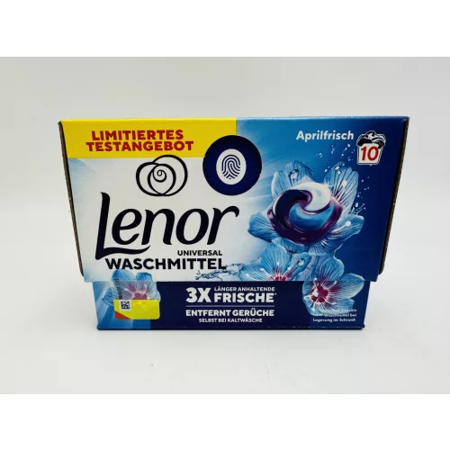 Lenor folyékony kapszula 10 mosás 10 db All in 1 Aprilfrisch Universal