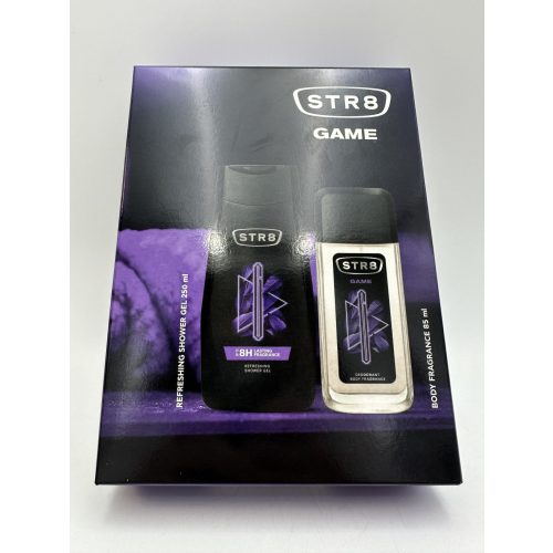 STR8 ajándékcsomag Game Natural spray 85 ml+ tusfürdő 250 ml