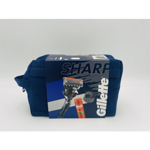 Gillette neszeszer Proglide készülék + betét +tartó +Fusion borotvagél 200 ml