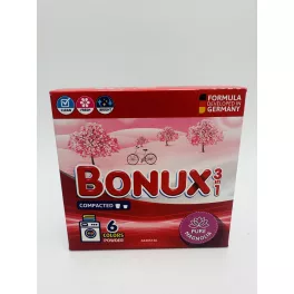   Bonux mosópor dobozos gépi 6 mosás 390 g 3in1 Pure Magnolia Colors