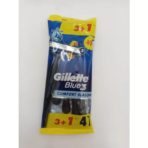 Gillette eldobható borotva 4 db Blue 3 Comfort Slalom