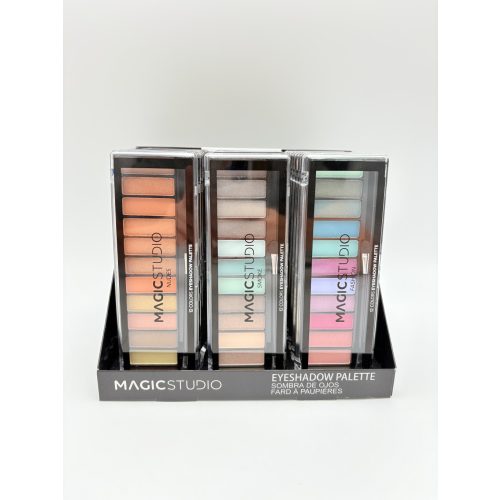 Magic Studio szemhéjfesték paletta 12x1,5g Nudes/Smoke/Fashion