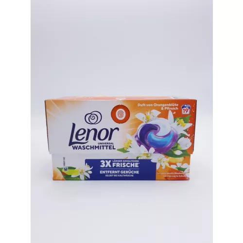 Lenor folyékony kapszula 19 mosás 19 db Orange&Peach