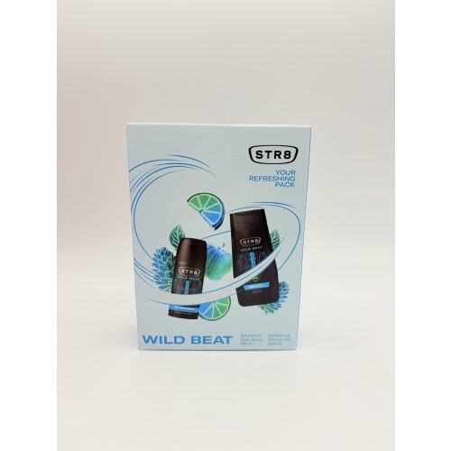 STR8 ajándékcsomag Wild Beat tusfürdő 250 ml+deo150 ml