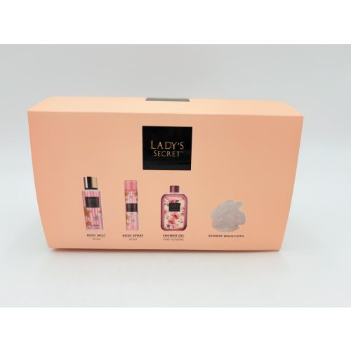Lady's Secret neszeszer Rush tusfürdő 250 ml+dezodor 75 ml+testpermet 250 ml+szivacs