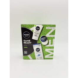   Nivea ajándékcsomag férfi Game Ready Sensitive tusfürdő 250ml+ arctisztító 100ml+ krém 30ml
