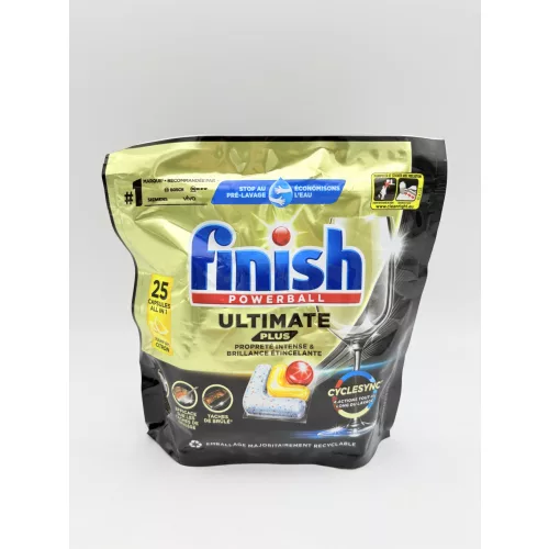 Finish mosogató tabletta 25 mosás 25 db Powerball Ultimate Plus Lemon