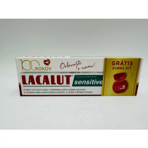 Lacalut fogkrém 75 ml Sensitive+fogselyem