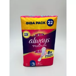 Always eü.betét 22 db Platinum Long Plus Size 3