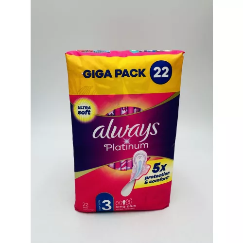 Always eü.betét 22 db Platinum Long Plus Size 3