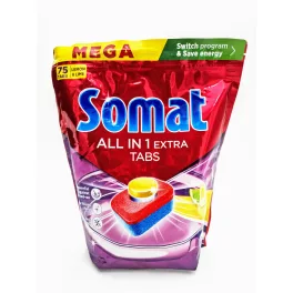   Somat mosogató tabletta 75 mosás 75 db All in 1 Extra Lemon&Lime