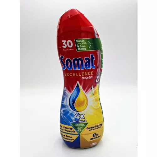 Somat folyékony mosogatószer gépi 540 ml Excellence duo gél Lemon