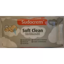 Sudocrem baba törlőkendő 55 db Soft Clean 