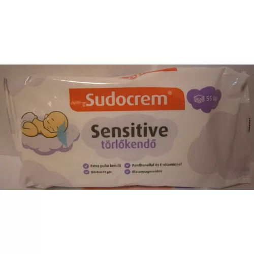 Sudocrem baba törlőkendő 55 db Sensitive