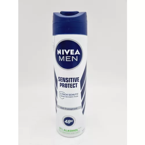 Nivea dezodor férfi 150 ml Sensitive Protect 0% Alkohol