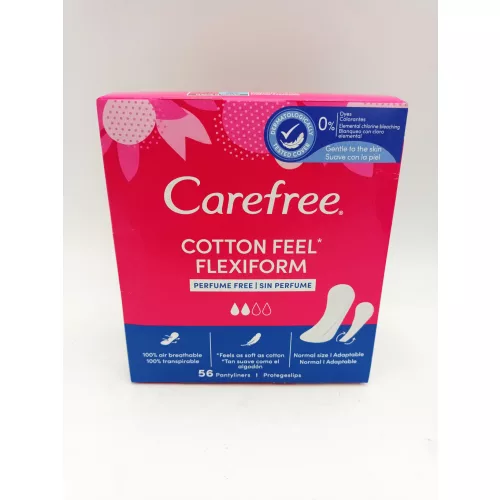 Carefree tisztasági betét 56 db Cotton Feel Flexiform