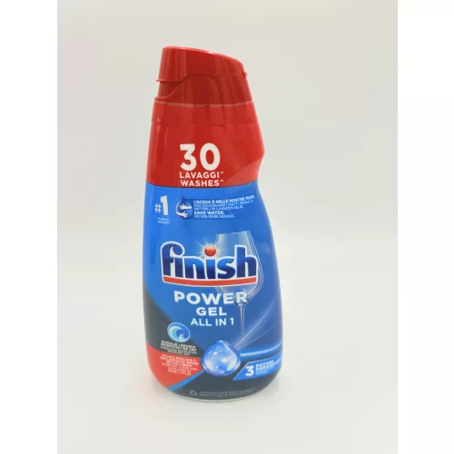 Finish folyékony mosogatószer gépi 30 mosás 600 ml All in 1 Power Brillant+zsírtalanító