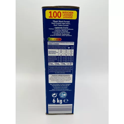 Dash mosópor dobozos 100 mosás 6 kg Alpine Fresh