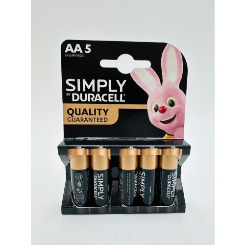 Duracell elem AA 5 db-os Simply 