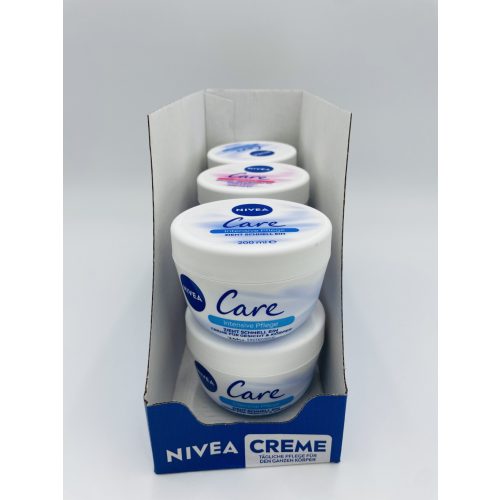 Nivea mix karton 6 db tégelyes krém 200 ml Care 3db Intensive+3db Sensitive