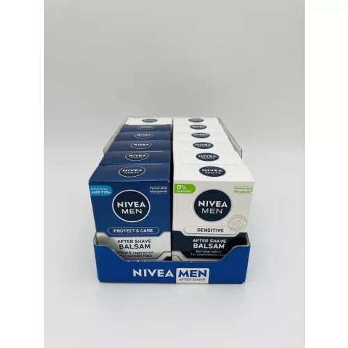 Nivea mix karton 12 db After Shave balzsam 100ml 5db Protect&Care+7db Sensitive