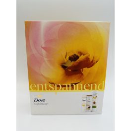   Dove ajándékcsomag Entspannend Intensive tusfürdő 225ml+Shea Butter testápoló 400ml+Citrus deo 150ml