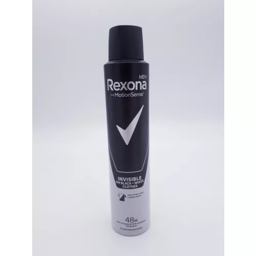 Rexona dezodor férfi 200 ml Invisible B&W 0% Alkohol