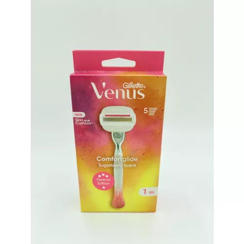 Gillette készülék+borotvabetét női Venus Comfortglide Sugarberry Scent