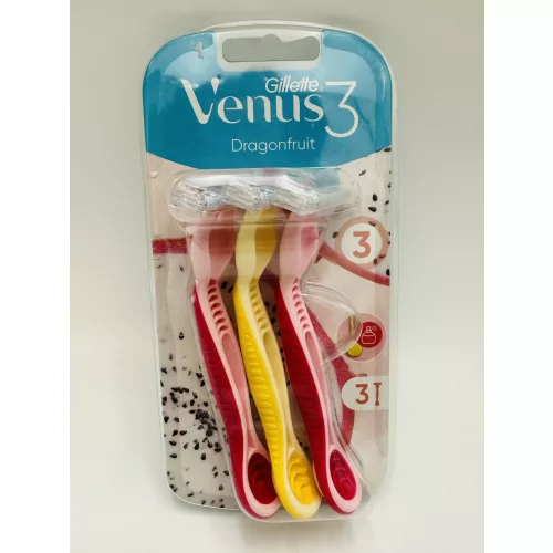 Gillette eldobható borotva női 3 db Venus3 Dragonfruit 