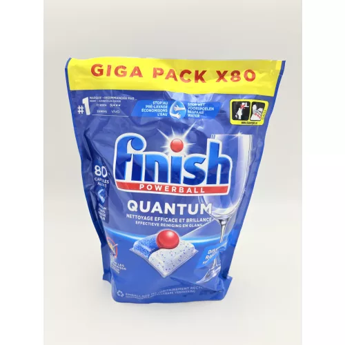 Finish mosogató tabletta 80 mosás 80 db Power All in1 Quantum Regular