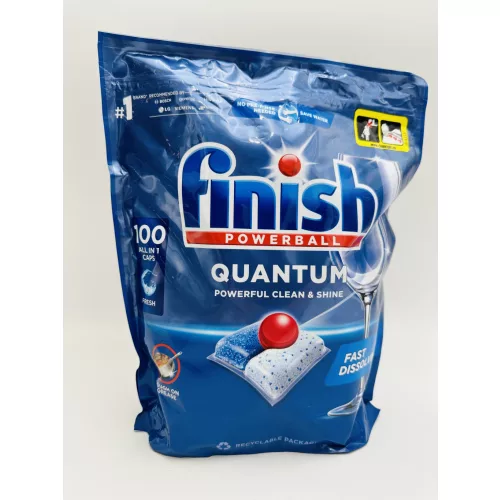 Finish mosogató tabletta 100 mosás 100 db All in One Quantum Regular