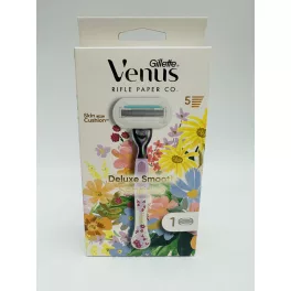   Gillette készülék+borotvabetét női Venus Deluxe Smooth Sensitive/Rifle Paper